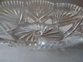 Кристална голяма елипсовидна купа, фруктиера, снимка 12