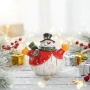 Коледни снежни човечета от полирезин – малка фигурка, идеална коледна украса за всеки дом, снимка 4