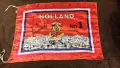 Ретро футболно знаме Холандия (Нидерландия) Holland №1 - отлично, с връзки, фенски флаг , снимка 1