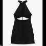 Zara къса черна рокля с гол гръб, снимка 1