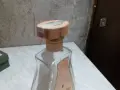 Красиво стъклено шише от ракия отлежала Аламбик като ново, снимка 2