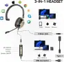 Wantek 881FUSB – USB слушалки с микрофон, 3-в-1, Noise Cancelling, снимка 6