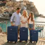 Комплект текстилни куфари 3 в 1 (20″, 24″, 28″) с 4 двойни колела и разширител, снимка 5