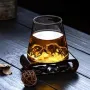Чаша за уиски с релефно дъно планински връх , снимка 3
