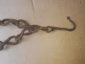 Стара верига за огнище от ковано желязо , здрава, снимка 6