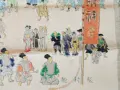 Японско копринено пано / гоблен Tatsumura Art Textile (55х43 см), снимка 5