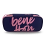 Несесер за училище Benetton, Розов - Син, 22x4.5x9см., снимка 1