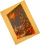 стара коледна новогодишна зимна картичка  стерио ЯПОНИЯ , снимка 1 - Колекции - 38865069