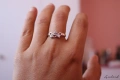 Нежен сребърен пръстен - модел R084, снимка 1