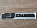 Емблема Надпис лого черен Тойота Toyota FJ cruiser, снимка 1