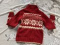 Полувер червен, коледен, детски, снимка 1 - Детски пуловери и жилетки - 40823373