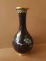 Красива 19ти век Китайска Клазоне бронзова клетъчен емайл ваза, снимка 5