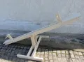 Детска дървена люлка везна за двор градина детска площадка дървена детска балансираща люлка see saw , снимка 6