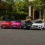 Бяла акумулаторна кола Mercedes Benz CLS350 с кожена седалка 12V, снимка 2