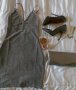Нова сребриста рокля и чанта , снимка 1