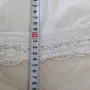 Винтидж бяла 100 % памук, покривка с вградена дантела, снимка 9