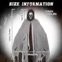 Нов Grim Reaper костюм за Хелоуин маскарад парти карнавал с плащ качулка и страшна маска череп, снимка 2