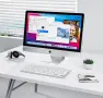 Bluetooth клавиатура OMOTON KB066 за Mac и др., компактна безжична клавиатура, цвят: сребристо/бяло , снимка 4