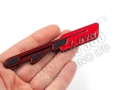 Емблема за Кия ГТ Kia GT Line Метална Черно и Черврено, снимка 1
