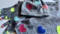 Комплект зимни шал, шапка и ръкавички Benetton, снимка 2