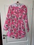 Страхотно ново розово лятно яке ветровка с качулка флорален принт цветя , снимка 4