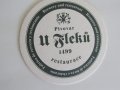 Комплект от 3 подложки за бира от пивоварна U Fleků,Чехия, снимка 5
