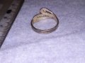 СТАРИНЕН СРЕБЪРЕН ПРЪСТЕН ФИЛИГРАННО СРЕБРО 950 ПРОБА РЪЧНА МАЙСТОРКА ФИНА ИЗРАБОТКА 17105, снимка 7