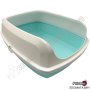 Полузатворена Котешка Тоалетна - M, L размер - Светлосиня разцветка - Cat Toilet Easy- Pet Interest, снимка 2
