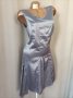 М Сатенена оловно сива рокля , снимка 6