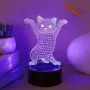 Холограмна 3D LED лампа Смешна Котка,RGB Седемцветен Интелигентен Контрол,USB , снимка 7