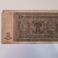 Германия 2 рентен марки 1923 година г35, снимка 2 - Нумизматика и бонистика - 42571172