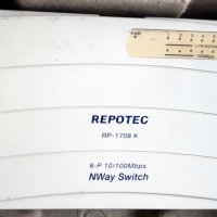 Суич REPOTEC RP-1708K 8P 10/100 Switch, снимка 1 - Суичове - 33995202