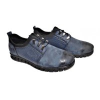 Мъжки обувки в тъмно синьо , снимка 1 - Официални обувки - 44757103