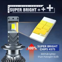 LED Крушки 45000lm Комплект h1, h7, лед, светлини, осветление, снимка 5 - Аксесоари и консумативи - 40912165