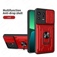 Xiaomi 13T Pro / 13 Lite / 13 Pro / RING CARD SLOT Удароустойчив кейс гръб калъф, снимка 12 - Калъфи, кейсове - 40298546