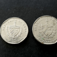 Монети.  Куба.  5 и 10 цента .  2 бр, снимка 3 - Нумизматика и бонистика - 36089212
