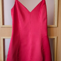 Cliche червена рокля с тънки презрамки , снимка 4 - Рокли - 44806327