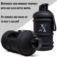 Спортна бутилка за вода ATHLETE-X STORE™ 2.2L (черно матово), снимка 2 - Спортна екипировка - 44478115