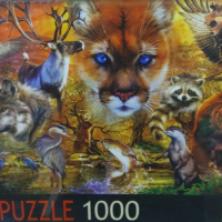 Пъзел 1000 части  North American Animals  puzzles, снимка 3 - Игри и пъзели - 36142470