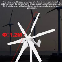 НОВ ветрогенератор 24v 800w 6 витла вятърна турбина перка зелена енерг  , снимка 9 - Други машини и части - 34172969