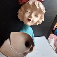 декоративна статуетка момиче - вазичка за изкуствени цветя, снимка 3 - Декорация за дома - 40999180