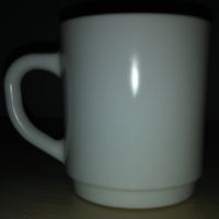 Чаша за кафе/чай от бяло стъкло, снимка 2 - Чаши - 44735886