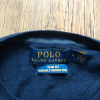 polo ralph lauren slim fit washable merino wool - страхотен мъжки пуловер МЕРИНО ВЪЛНА , снимка 5 - Пуловери - 40313697