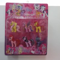 Фигурки Малкото пони, топери за торта My little Pony, 6 броя - 82203, снимка 1 - Фигурки - 42245915