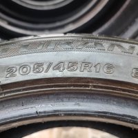 4бр летни гуми 205/45/16 Bridgestone C222 , снимка 6 - Гуми и джанти - 42036600