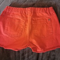 Червени дънкови панталонки, снимка 3 - Детски къси панталони - 41537065