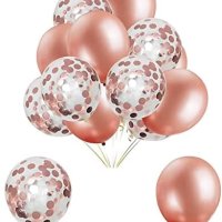 Нов комплект Розово златни балони/Декорация Парти Рожден ден, снимка 3 - Други - 41503449