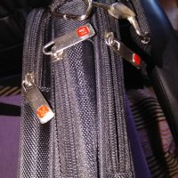  Мъжка чанта маркова за през рамо лаптоп М промазан плат  като нова, снимка 5 - Чанти - 41936831
