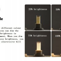 6 бр. LEDGLE 8W LED крушки E14 за лампа, 88LEDs,700lm,топло бяло,3000K,димиране,без трептене,360’, снимка 7 - Лед осветление - 39691153