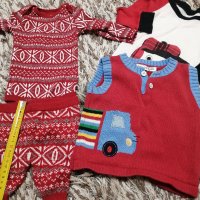 Коледни костюмчета за бебчета до 18 месеца +ПОДАРЪК нов чифт топли чорапки , снимка 14 - Комплекти за бебе - 39105068